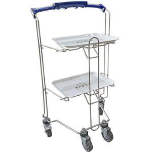 식당카트 서빙 웨건 40x40x55 핸드 서빙카트 이륜 밀차 드레싱 브레이크