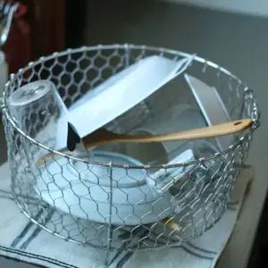 스테인리스 스틸 와이어 바스켓 진열 바구니 빵 핸드메이드