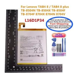 L16D1P34 태블릿 배터리 Lenovo TAB4 8 TB-8504N TB-8504X TB-8504F plus TB-8704F 8704X 8704N 8704V Bate