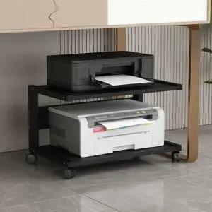 프린트 선반 2단 프린터 프린트선반 복합기 거치대 받침대 철제 (A)화이트프