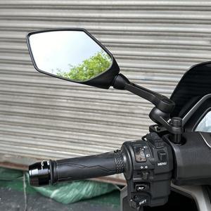 호환 PCX125 150 160 NMAX125 155 XMAX300 250 400 오토바이 백미러 사이드 뷰 리플렉터 큰 시야각