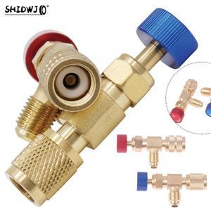 에어컨 플러스 안전 액체 밸브 냉매 진공 유지 보수 스위치 R22 도구 DIY 액세서리 R410 1PC