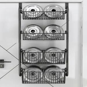 문걸이 벽걸이형 선반 다용도 틈새 바구니 말끔 정리함 소품 걸이대 행거 옷걸이