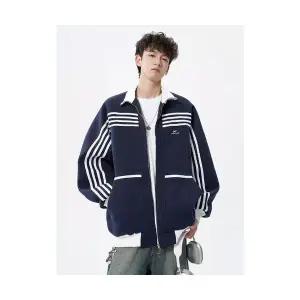 슬램덩크 남성 맨투맨 스트라이프 재킷 봄가을 차이나 카디건 HO3