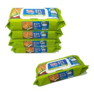 물걸레 청소포 대형 30매 5개 청소 바닥 물티슈 밀대 청소용 물티슈 습식 부직포 물걸레청소포 실속형 {WLM