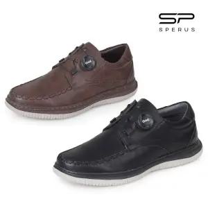 [스페루스]편안하고 간단한 다이얼 시스템의 남성용 소가죽 스니커즈 G905