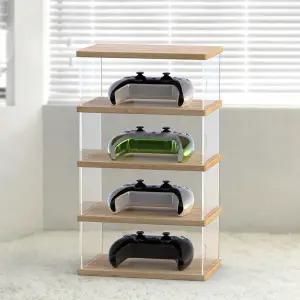 컨트롤러 보관함 투명 ps5 스위치 게임패드 호환 먼지 거치 진열대 2단