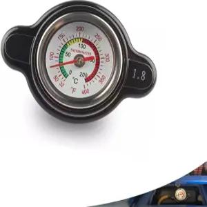 온도 게이지가 있는 GKmow 1 PC 자동차 개조 압력 라디에이터 캡 실시간 모니터링을 위한 내구성 방수 금속