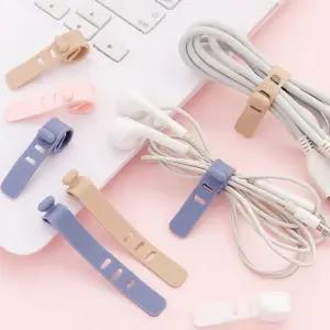 전선정리 케이블고정 실리콘케이블타이 화이트10개입 Mjr8+6loh