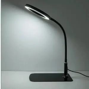 프리미엄 탁상용 스탠드 돋보기 조명 노인 독서용 10배 확대경 납땜 작업대 램프 금속