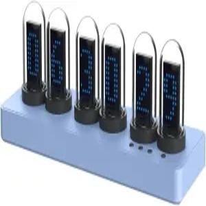 어드벤처 Nixie 튜브 시계 데스크 휴대폰 제어 RGB 백라이트 개인화된 디지털 다이얼 게임 룸 및 사무실
