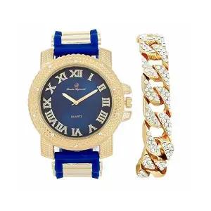 Charles Raymond Bling Out 힙합 고무 총알 Band 남성 시계 [세금포함] [정품] and 쿠바 손목 -GJM RWC2021