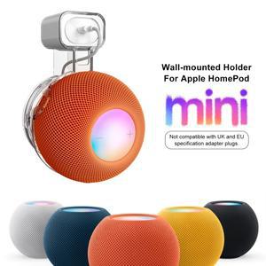 케이블 보관 품질이 포함된 HomePod 미니 소형 소켓 홀더 apple 호환 지원을 위한 ABS 하드 케이스 스피커