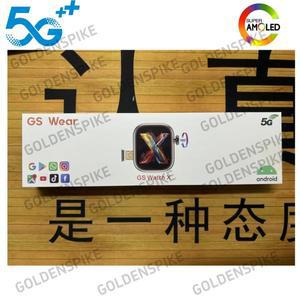 GS Watch X 스마트워치 2.2인치 Amoled 5G LTE 스마트워치 180개 포함 °   로터리 카메라 GPS WIFI SIM 카