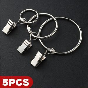 커튼 커튼 걸이 클램프 후크 링 액세서리 빈티지 오픈 버클 스트랩 클립 고정 로만