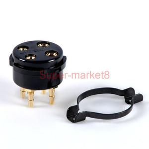 DIY 튜브 증폭기 용 2피스 4pin 황동 금도금 2A3 300B 274A UX4 세라믹 베이클라이트 테플론 소켓