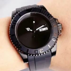 Tandorio 40mm NH36A 자동 다이버 Men 시계 [세금포함] [정품] Sterile 블랙 PVD 200m 방수 사파이어 패션