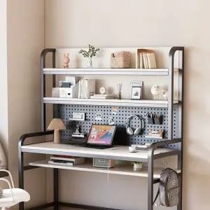 철제 타공판 책상 학생 테이블 전면 중학생