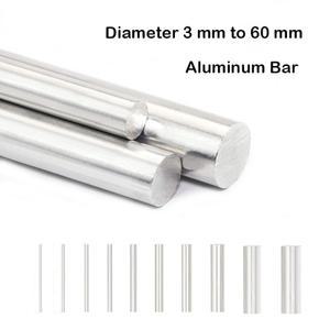 알루미늄 바 선형 레일 접지 샤프호환트 로드 라운드 200/250/300/450mm 길이 직경 3mm ~ 60mm