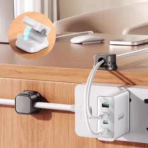 케이블 자석홀더 차량용 전선정리 클립 휴대폰선 고정 EyC2+4kjC