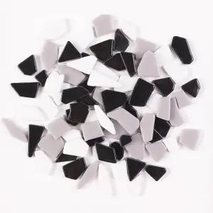 공예용 LB 미니 불규칙 에나말 모자이크 유리 타일 1개 대량 용품 DIY 제작용 깨진 재활용 조각 (RB100)