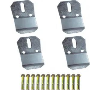 4개의 1224196 부품 후크 키트 콜러 브랜드 벽걸이 싱크대 소변기 및 분지 스테인리스 스틸 받침대 브래킷