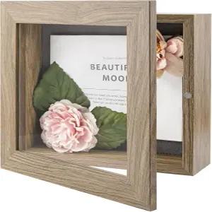 골든 스테이트 아트 8x8 섀도우 박스 프레임 디스플레이 케이스 2인치 깊이 콜라주 컬렉션 기념품 6핀