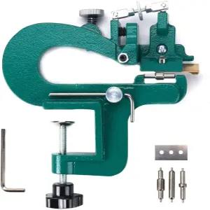 야에텍 수동 가죽 스키버 스플리터 페어링 기계 공예 엣지 스키빙 기계(18개의 블레이드 포함)