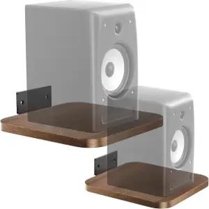 WALI 스피커 벽걸이 헤비 듀티 책장 플로팅 월 선반 거실 홈 시어터 및 게임룸용 서라운드 사운드 스탠드