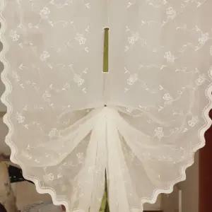 주름 커튼 꽃무늬 쉬폰 속커튼 레이스 커튼 가리개 반창 안방 가림막 부엌 작은 주방 레일 창문