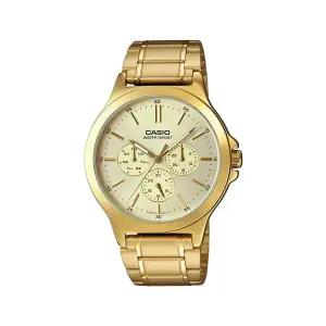 [신세계라이브쇼핑]카시오 MTP-V300G-9A 빈티지 금장 아날로그 남성 메탈 시계
