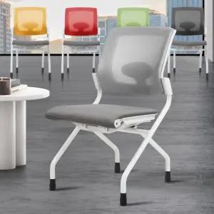 접이식 고정의자 등받이스툴 허리보호 앉는 학생책상폴딩체어메쉬 도서관바퀴없는중학생 진료 c10 미용보조