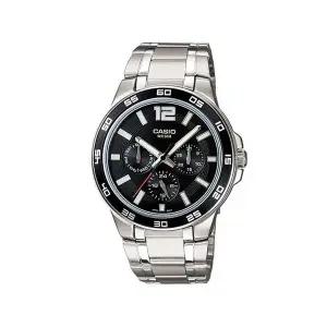 [신세계라이브쇼핑]카시오 MTP-1300D-1A 엔타이서 아날로그 남성 메탈 시계