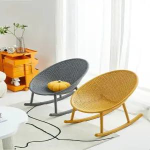 플라스틱 흔들 의자 스윙체어 플라스틱흔들의자 낮잠 거실 북유럽