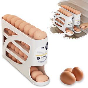 4단 슬라이드 계란 머신 사다리형 냉장고 자동 도어 대용량 보관함 측면