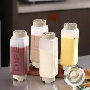 거꾸로 소스통 시럽 720ml 패스트 4개 업소용 매장용 아이보리 케찹