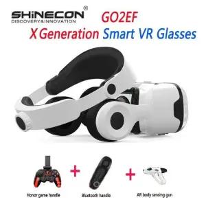 Shinecon 헤드셋 스마트글라스  GO2EF Xth 세대 VR 안경 RV 가상 현실 3D 게임 비보