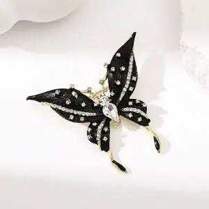 포인트 나비 브로치 스카프 가방 큐빅 클립 옷핀