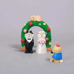 Zakka 일본 식료품 웨딩 신랑과 신부 Instagram 웨딩 공예 미니 소형어처 케이크 장식 미니 소형 장식품 커