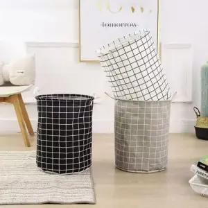 접이식 방수 빨래 바구니 패브릭 빨래보관함 접이식빨래바구니 세탁바구니 빨래통