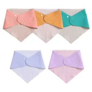 솔리드 거즈 스카프빕 순면 유아 턱받이 사계절용/목스카프/아기용/신생아/아동/쁘띠/스카프/키즈/베이비