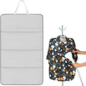 옷용 스티머 보드 접이식 스팀 옷걸이용 다림질 집과 여행용 다리미 패드 걸이용 26.8 x 16인치 (회색)