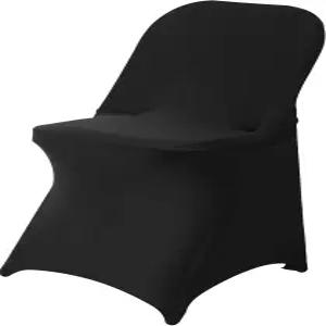 결혼식 파티 홀리데이 축하 및 기타 특별 이벤트를 위한 신축성 세탁 가능한 패브릭 소재의 블랙 스판덱스