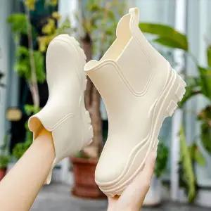 캐주얼 JQ531037 장화 물결 유광포인트 데일리 여성 장마철신발