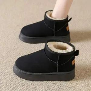 2컬러 NX818197 여성 키높이 털기 캐주얼 방한 숏부츠