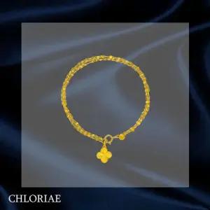 [클로리에] 24K 순금 크로버 팔찌
