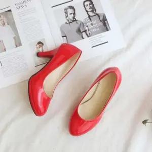 미들힐하이힐쇼핑 SA679782 스텔레토힐 빨간색 구두 기본 펌프