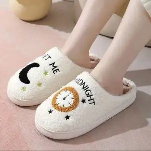 털실내화 XW279080 여성 디테일 구성 막힘슬리퍼 사무실 겨울