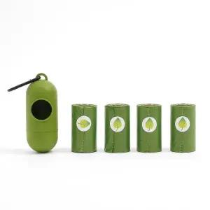 반려동물 캡슐케이스+배변봉투4p세트 강아지배변 풉백