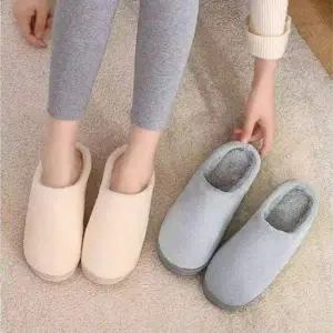 극세사 RQ106860 방한 겨울 스타일 보온 홈 기숙사 학교 슬리퍼